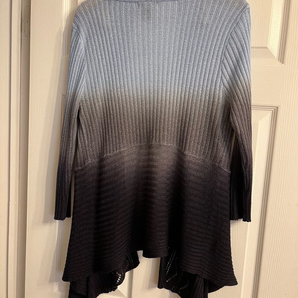 Beautiful tie dye  light blue/ black cardigan